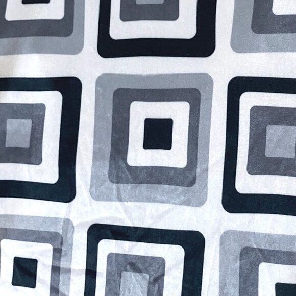 Awish Come true SZ S velvet velour geometric mock turtleneck top ombre sleeves - Picture 8 of 8